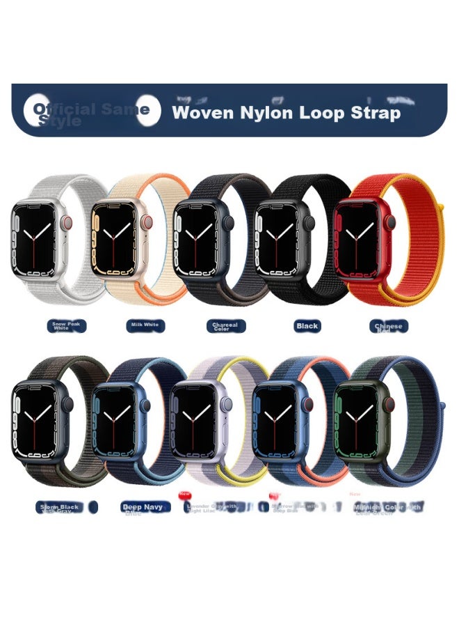 Bho Suitable For Apple Watch Straps, New Apple Watch S10/ultra2 Straps, Iwatch S9/8/7/6/5/se Nylon Loop Sports Straps - Image 2