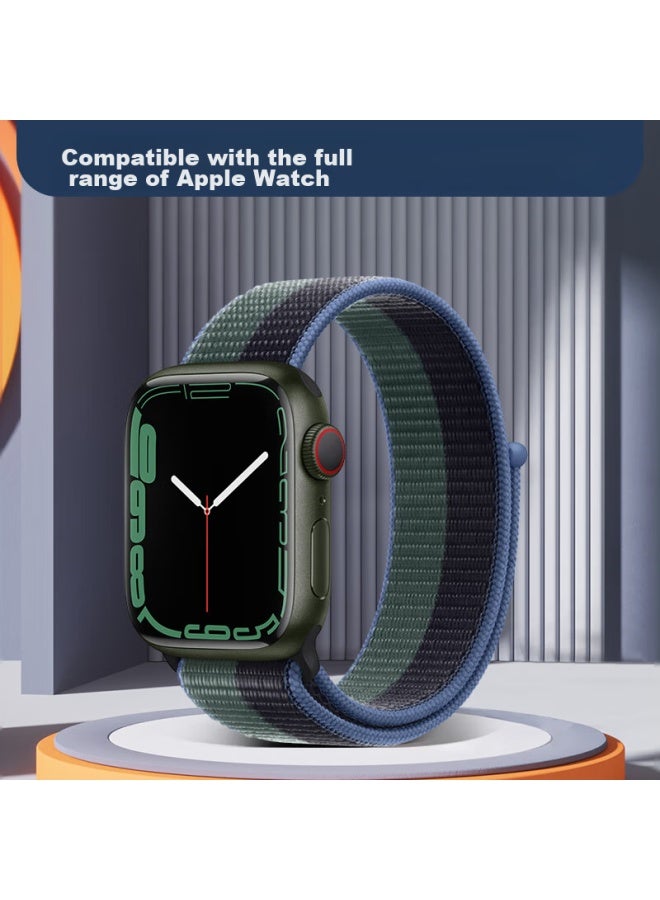 Bho Suitable For Apple Watch Straps, New Apple Watch S10/ultra2 Straps, Iwatch S9/8/7/6/5/se Nylon Loop Sports Straps - Image 5