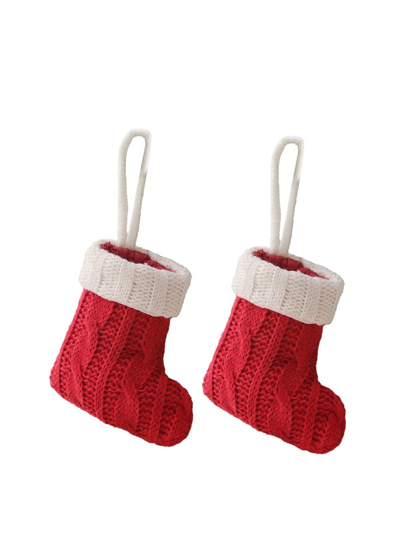 Arabest Decorations, Mini Knitted Socks, Tableware Sets, Knife and Fork Sets, Socks Home Decoration - Image 1