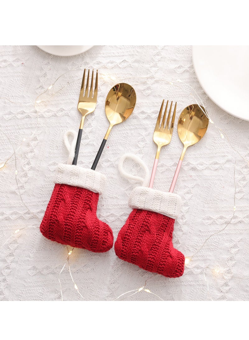 Arabest Decorations, Mini Knitted Socks, Tableware Sets, Knife and Fork Sets, Socks Home Decoration - Image 3