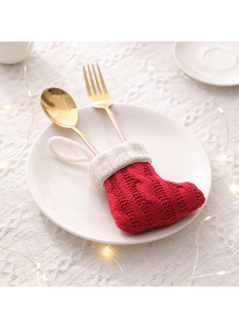 Arabest Decorations, Mini Knitted Socks, Tableware Sets, Knife and Fork Sets, Socks Home Decoration - Image 5