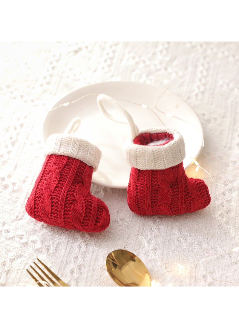 Arabest Decorations, Mini Knitted Socks, Tableware Sets, Knife and Fork Sets, Socks Home Decoration - Image 4
