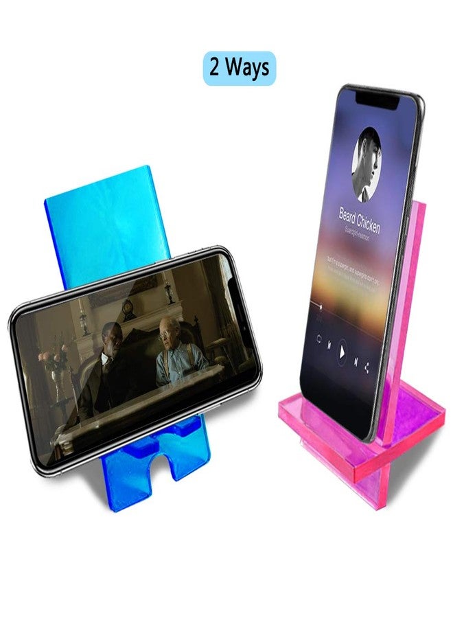 AIFUDA 2 Sets Siamese Mobile Phone Stand Resin Mold, AIFUDA Resin Casting Phone Holder Silicone Mold for DIY Craft Phone Bracket - 1 Long, 1 Short - Image 5