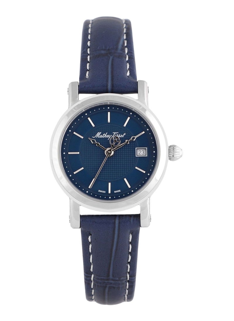 Mathey-Tissot Mathey-Tissot City Quartz Blue Dial Ladies Watch D31186ABU.  - Image 1