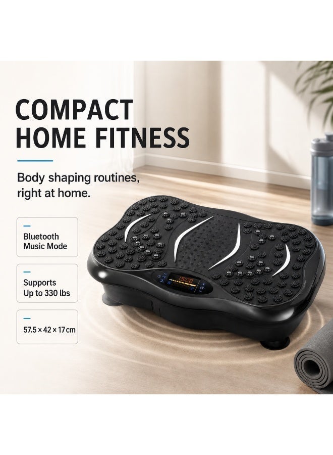 CALENOR Fitness Equipment, Standing Vibration Exercise Machine, Bluetooth Music Black Body Shaping Platform For Home Workouts - Image 2
