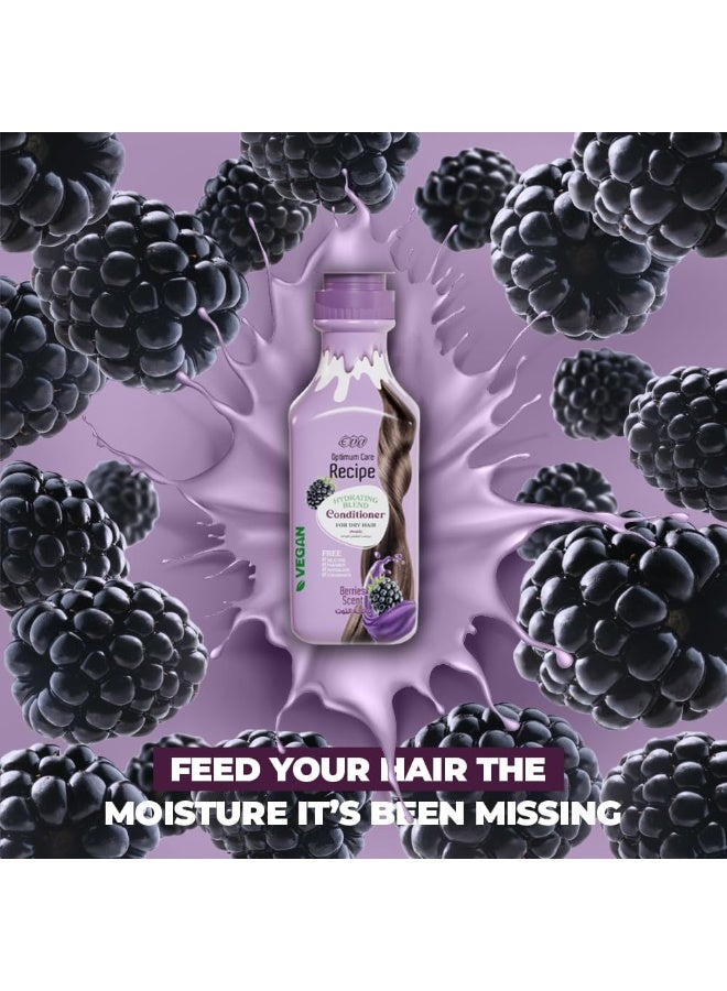 Eva Optimum Care Hydrating Conditioner – Berry Bliss Infusion (350ml) | Deep Nourishment for Silky, Frizz-Free Hair - Image 3