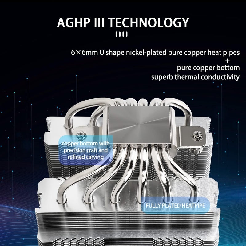 Thermalright Peerless Assassin 120 SE CPU Air Cooler, 6 Heat Pipes with AGHP Technology, Dual 120mm TL-C12C PWM Fan, for Intel LGA1700/1200/1150/1151/1851; AMD AM4/AM5 - Image 2