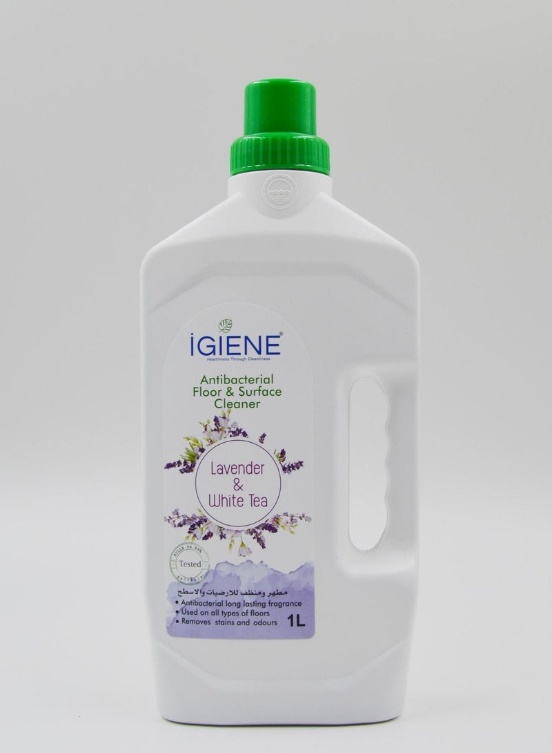 ايجين  أيجين منظف للأرضيات والأسطح باللافندر والشاي الأبيض 1 لتر