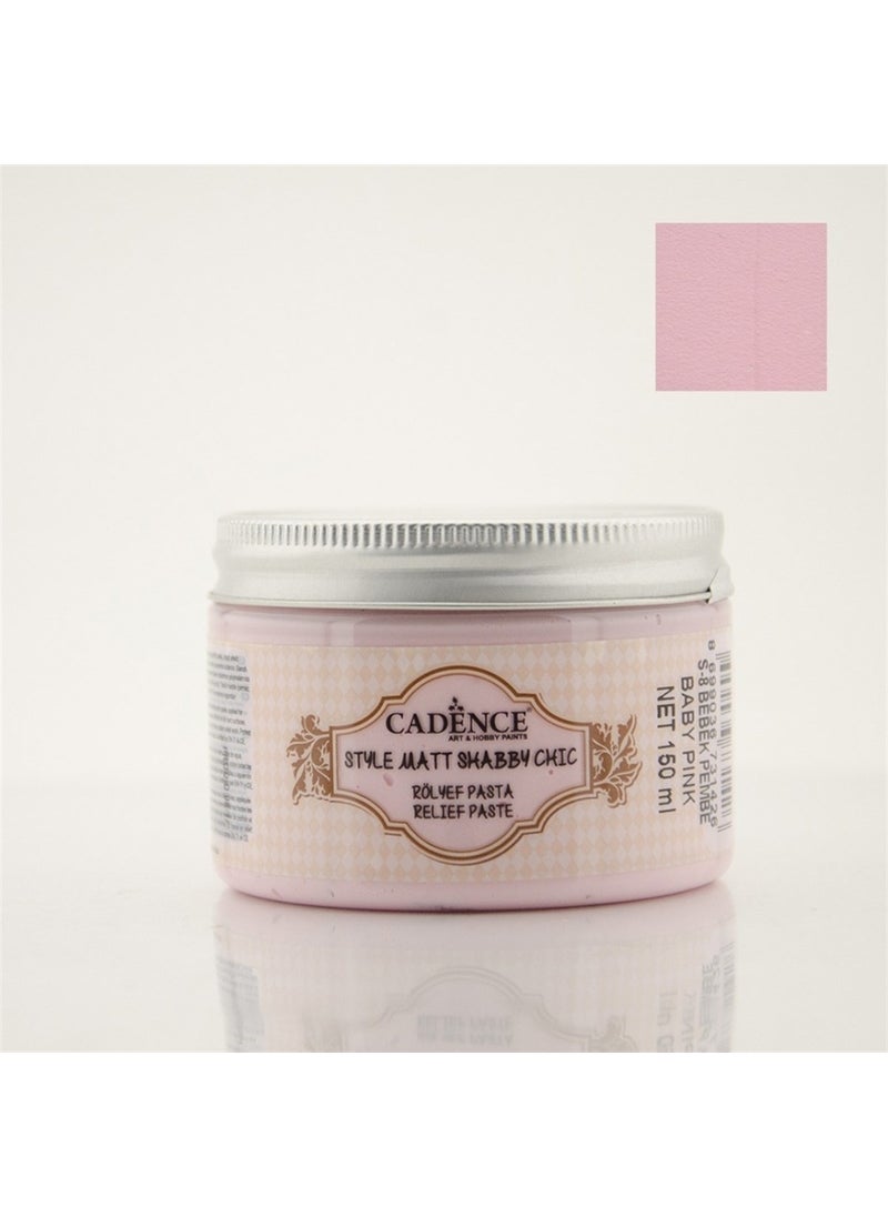 Cadence SR08 Shabby Chic Relief Pastry Mat Baby Pink 