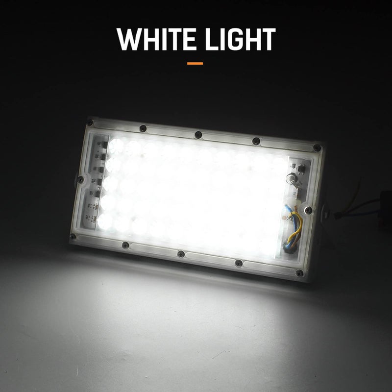 50W LED Flood Light Super Bright White IP66 Waterproof 120 Degree Beam Outdoor Floodlight Iron Material - Image 3