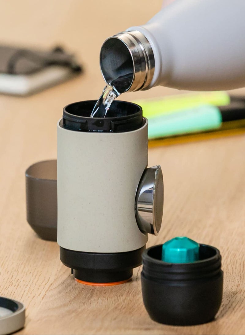 KASTWAVE ماكينة صنع الإسبريسو المحمولة، الجيل الجديد، ماكينة صنع القهوة تعمل يدويًا، متوافقة مع كبسولات نسبرسو الأصلية - Image 2