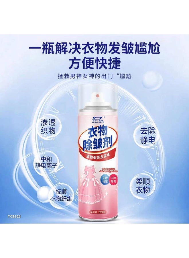 2-in-1 Wrinkle Releaser & Fabric Freshener Spray (260ml) - Instant Clothing Ironing Alternative | Odor Eliminator for Furniture, Bedding & Luggage | Long-Lasting Refreshing Scent. - Image 5