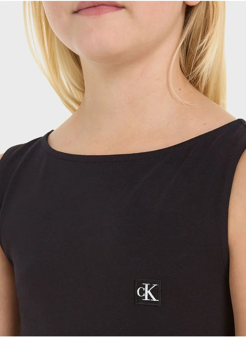 Calvin Klein Jeans Youth Logo Tank Dress
