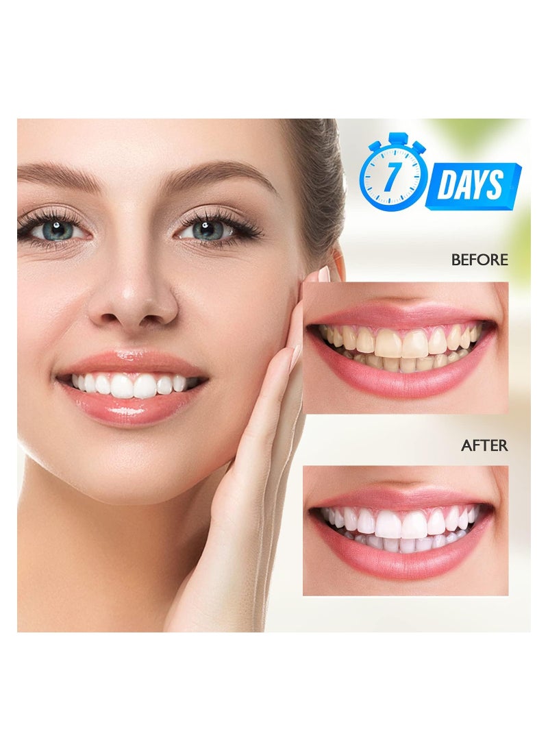 Generic - Rapid Teeth Whitening Strips Kit for Sensitive Teeth, Gentle on Enamel and Gums, Fast Acting Help Remove yellowing/Coffee/Soda Stains - 7 Pieces - Image 1