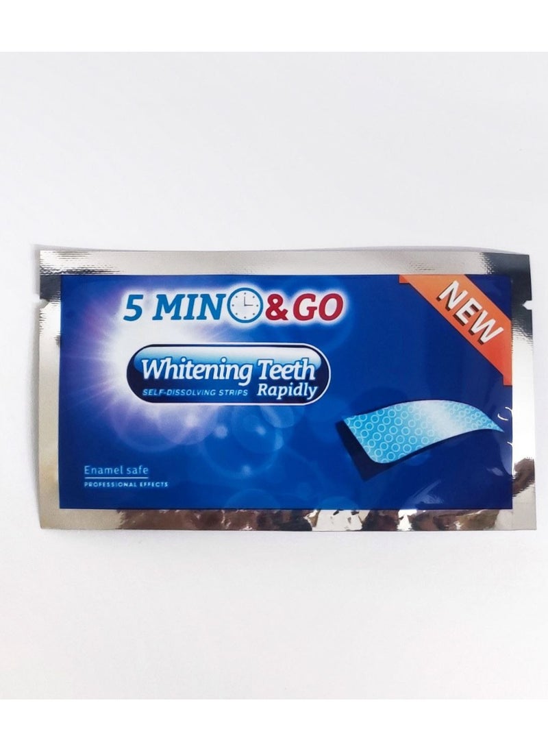 Generic - Rapid Teeth Whitening Strips Kit for Sensitive Teeth, Gentle on Enamel and Gums, Fast Acting Help Remove yellowing/Coffee/Soda Stains - 7 Pieces - Image 1