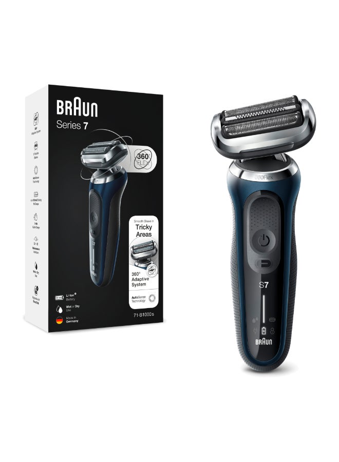 BRAUN Series 7 70-S1000S Electric Shaver, Wet And Dry, Rechargeable Silver - Image 1