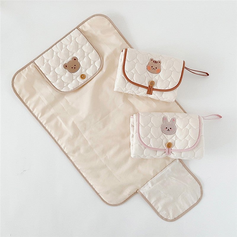 Ins Baby Portable Diaper Changing Pad Foldable Diaper Pad Bag Multifunctional Baby Diaper Changing Table Diaper Pad - Image 2