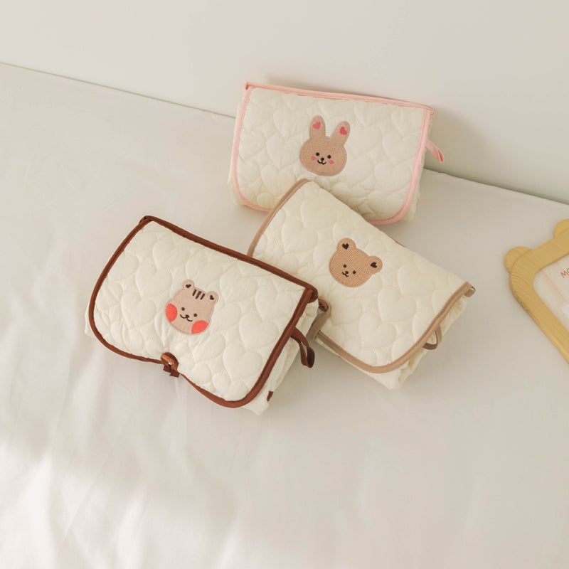 Ins Baby Portable Diaper Changing Pad Foldable Diaper Pad Bag Multifunctional Baby Diaper Changing Table Diaper Pad - Image 4