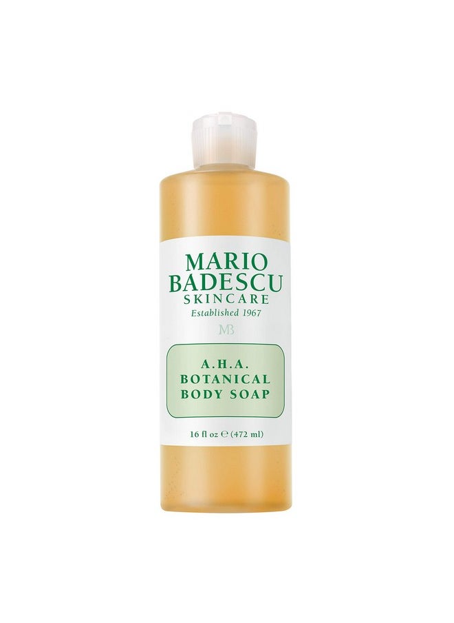 MARIO BADESCU - Ario Badescu Aha Botanical Body Wash Moisturizing Clarifying And Gentle Exfoliating Body Wash For Brighter Softer And Smoother Skin ; Body Soap Infused With Glycolic Acid & Fruit Enzymes ; 16 Fl Oz - Image 1