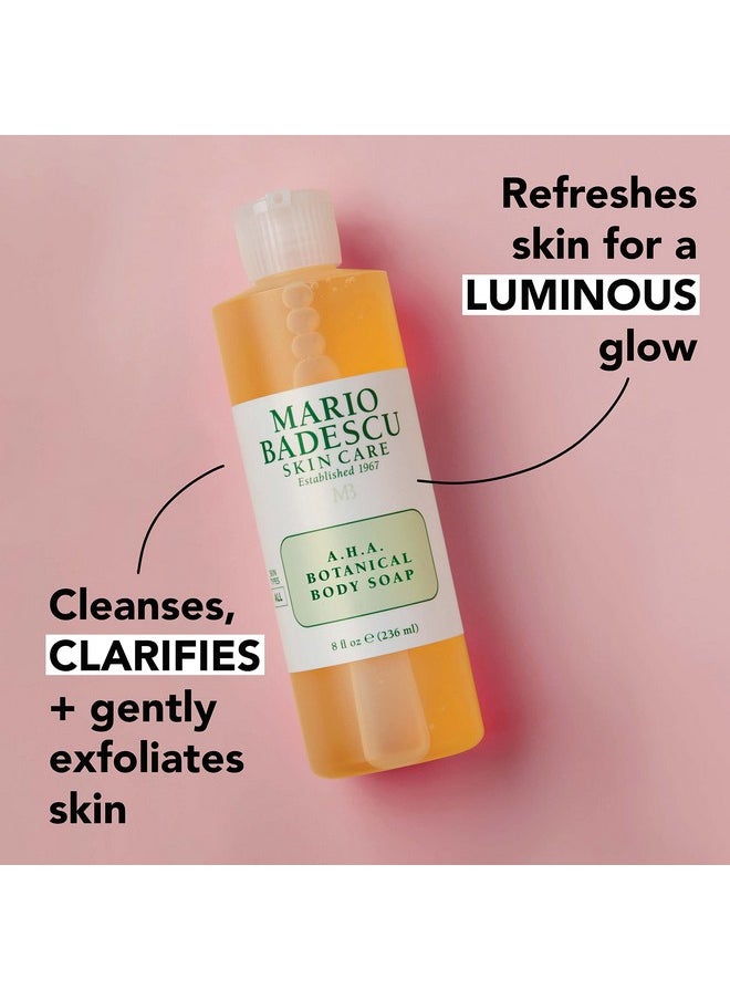 MARIO BADESCU - Ario Badescu Aha Botanical Body Wash Moisturizing Clarifying And Gentle Exfoliating Body Wash For Brighter Softer And Smoother Skin ; Body Soap Infused With Glycolic Acid & Fruit Enzymes ; 16 Fl Oz - Image 1