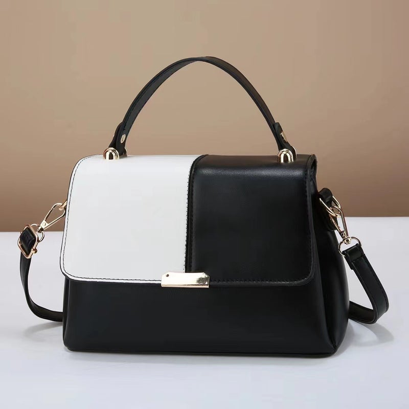 New Stitching Contrast Color Cyber Celebrity Texted Popular Bag Fashion Small Fresh All-Match Ins Shoulder Crossbody Bag - Image 2