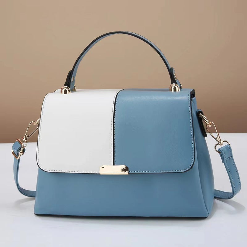 New Stitching Contrast Color Cyber Celebrity Texted Popular Bag Fashion Small Fresh All-Match Ins Shoulder Crossbody Bag - Image 3