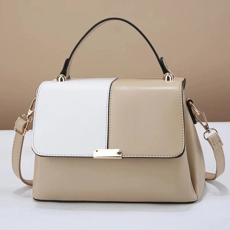 New Stitching Contrast Color Cyber Celebrity Texted Popular Bag Fashion Small Fresh All-Match Ins Shoulder Crossbody Bag - Image 1