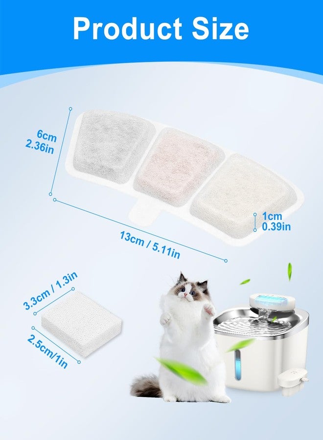 Cunina Cat Fountain Filter Replacement Compatible with oneisall PW04 3.5L/118oz, Filter for Cat Water Fountain Fit for oneisall, Keeping Pet Water Clean, 6+6 Pack - Image 5