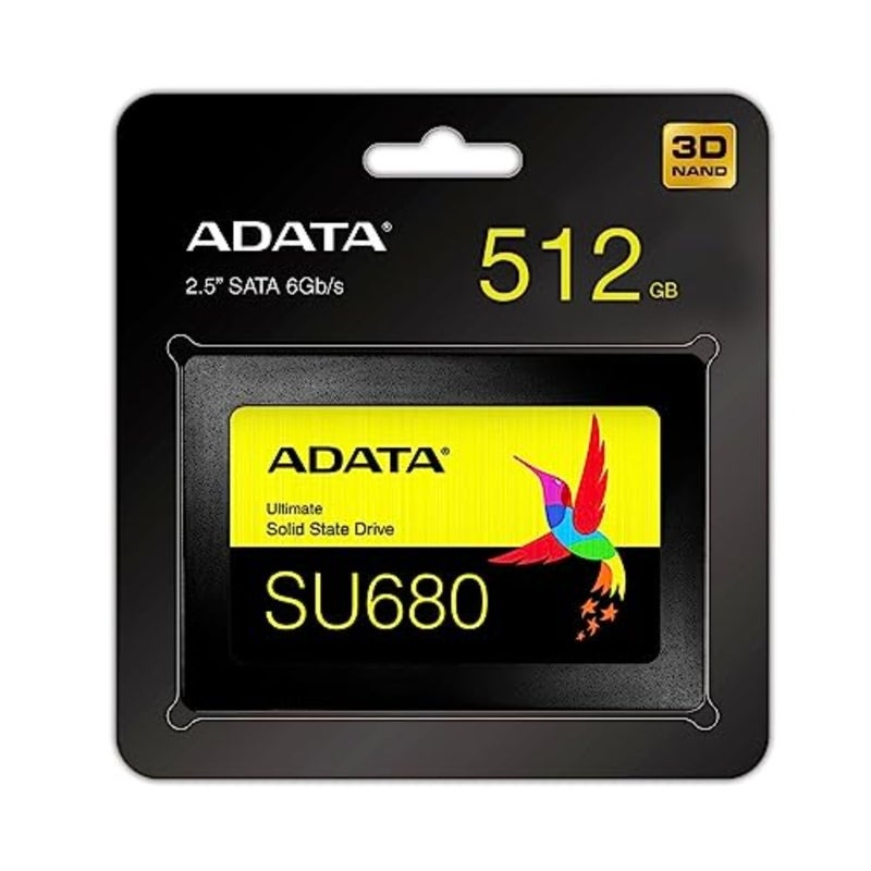 تطبيق SSD للكمبيوتر المحمول، مادة 3D-NAND، لون أسود، سعة 512 جيجابايت وواجهة SATA لنقل البيانات بسرعة - Image 1