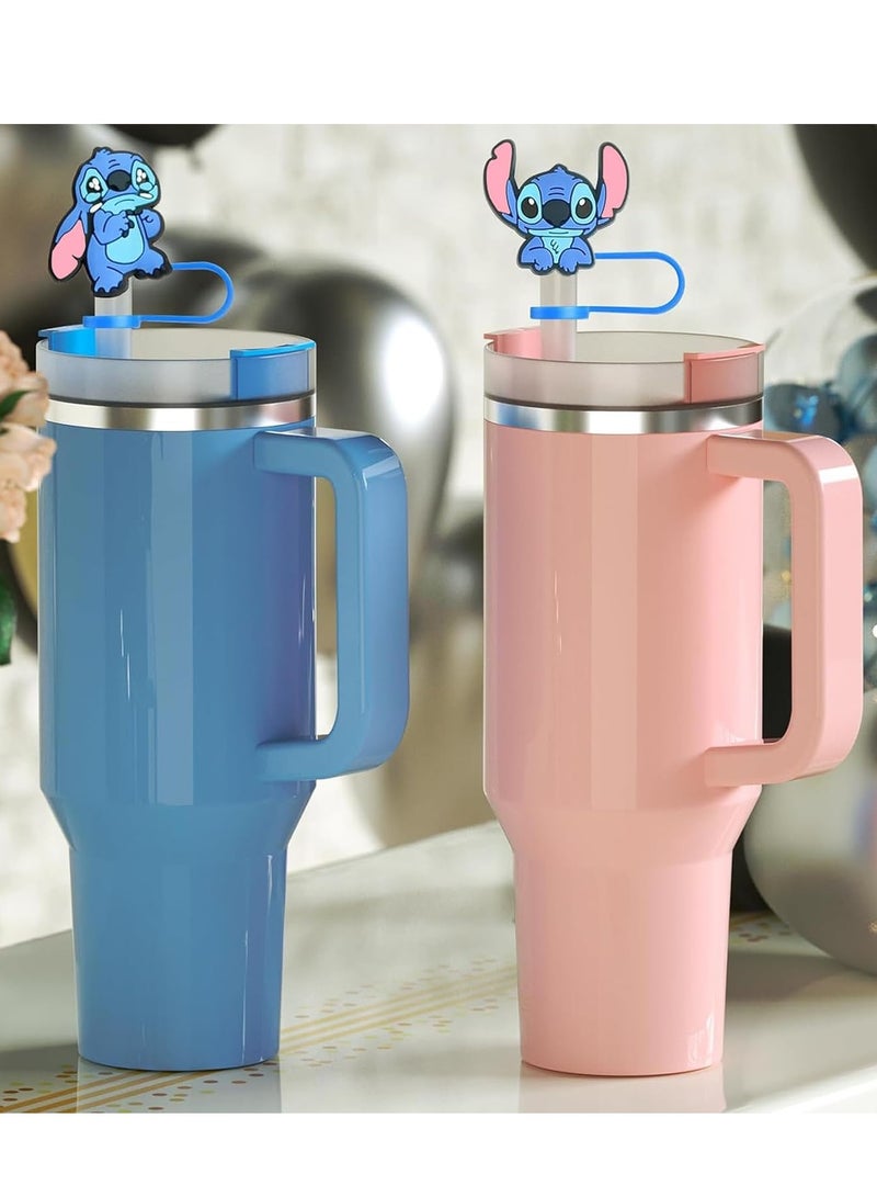 general Silicone Straw Covers Cap 5Pcs, DDMA Straw Cover Cap for Stanley Cup, Silicone Straw Topper Compatible with 3040 Oz Tumbler with Handle,10mm 0.4in Dust-Proof Reusable Straw Tips Lids - Image 2