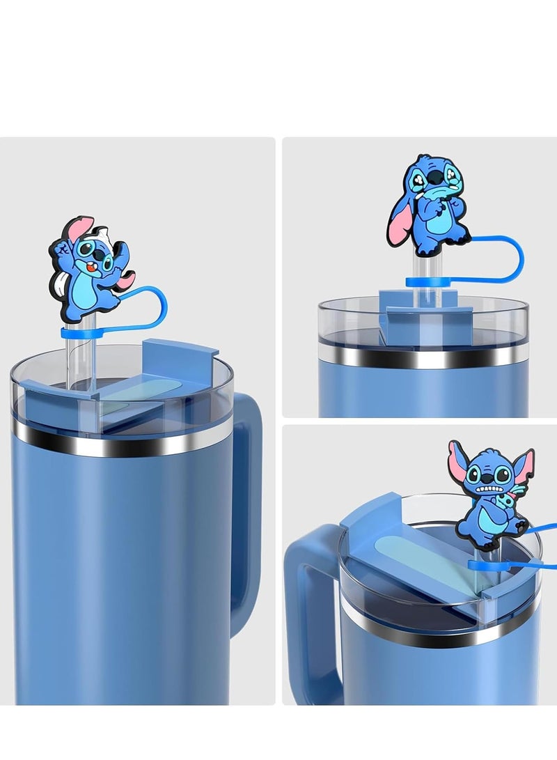 general Silicone Straw Covers Cap 5Pcs, DDMA Straw Cover Cap for Stanley Cup, Silicone Straw Topper Compatible with 3040 Oz Tumbler with Handle,10mm 0.4in Dust-Proof Reusable Straw Tips Lids - Image 4