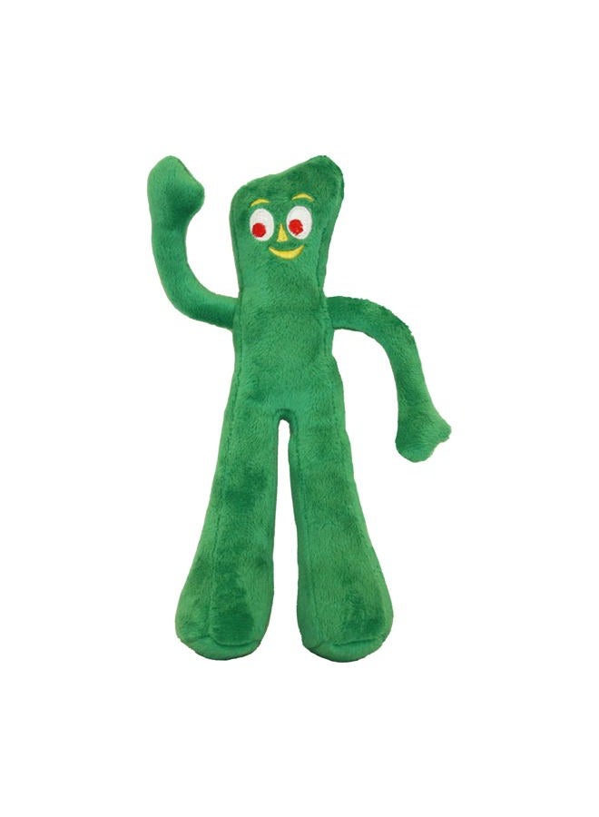 Multipet Gumby Dog Plush Toy - Squeaky Toy for All Dogs - Extra Soft Plush w/ Flexible Legs & Arms - Stuffed Animal for Cuddling & Playing - Cute Dog Pet Toy (9", Green) - Image 1