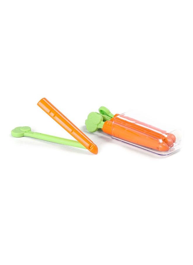 Thoraya 5Pcs Snack Clip Plastic Bread Bag Sealing Clamp Firm Grip Food Bag Snack Clip with Storage Box for Home Kitchen  - Image 1