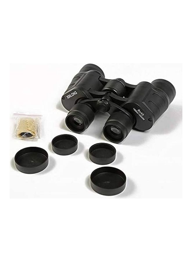 8 X 40 Outdoor Waterproof Binocular Telescope Portable Folding  For Fishing Traveling Vocal Concert Black - Image 2