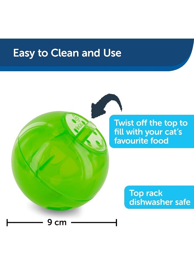 PetSafe SlimCat Meal Dispensing Cat Toy, Green - Image 4
