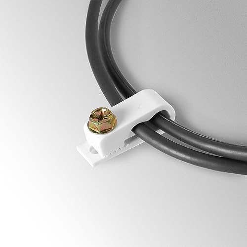 Skywalker Dual Cable Flexible Screw Clips (Pack of 100 / White) - Image 5