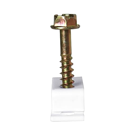 Skywalker Dual Cable Flexible Screw Clips (Pack of 100 / White) - Image 2