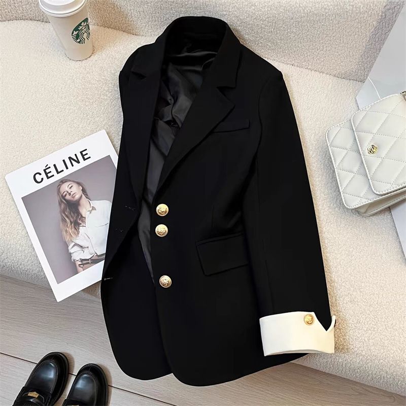 New 2025 Suit Jacket Design Spring and Autumn High-end Design Sense Loose All-match Elegant Fashion Casual Suit Women Red - Image 2