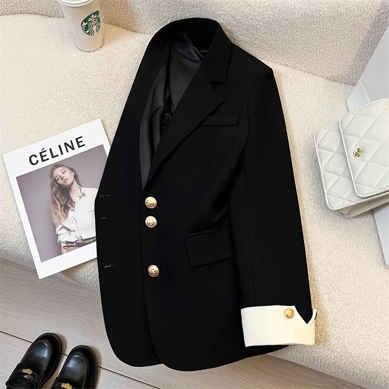 New 2025 Suit Jacket Design Spring and Autumn High-end Design Sense Loose All-match Elegant Fashion Casual Suit Women Red - Image 4