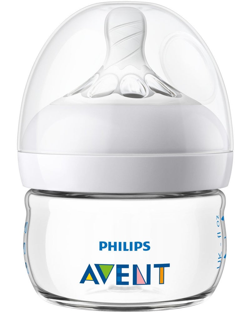 Avent Philips Avent Natural Baby Bottles with First Flow Nipple 2OZ60ML 2 Pack SCF01925 - Image 4