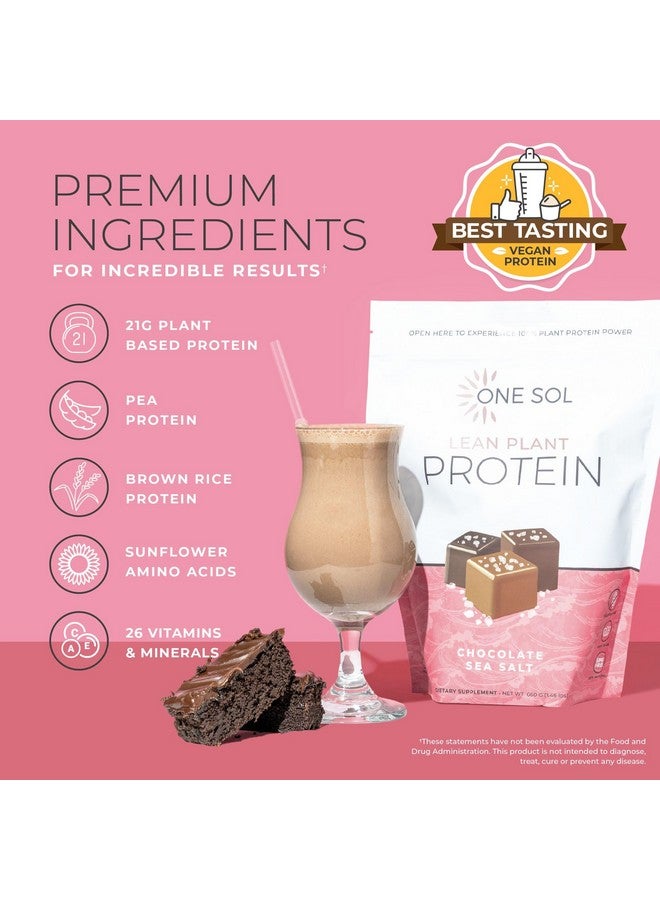 One Sol One Sol Lean Plant Protein Powder Chocolate Sea Salt, Low Carb, Gluten Free, Lactose Free, No Sugar Added, Soy Free, Non-GMO, 100% Plant Based & Vegan Friendly  - Image 5