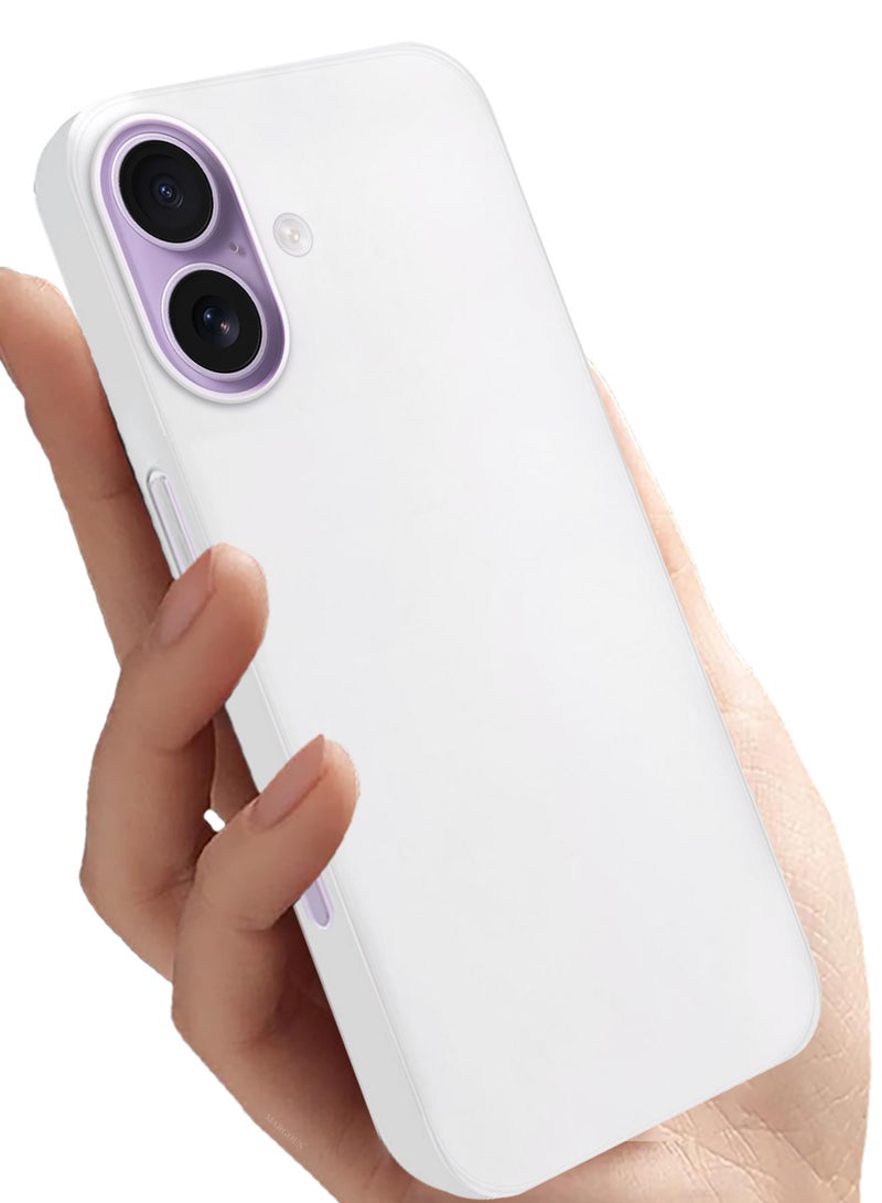 CATANES Air Skin Frosted Matte Case for iPhone 17 - Stylish Ultra Slim Back Cover - Frosted Clear - Image 4