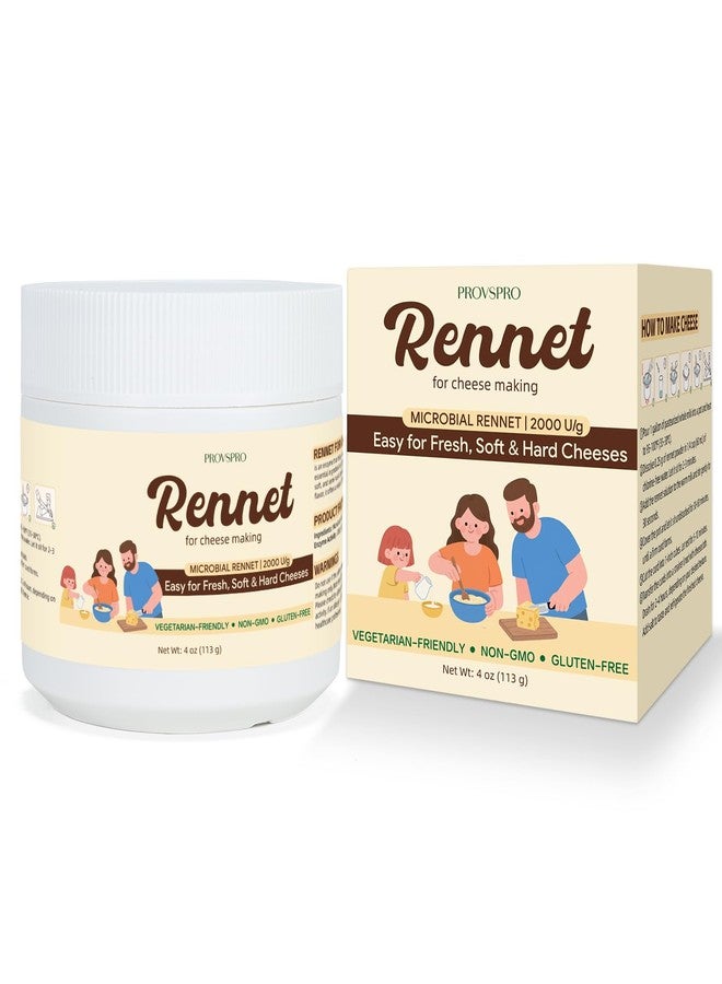 provspro Rennet for Cheese Making, Natural Coagulant for Mozzarella, Feta, Cheddar & More, cheese making supplies Suitable for all milk types at home, Easy to Use - 4 OZ - Image 1