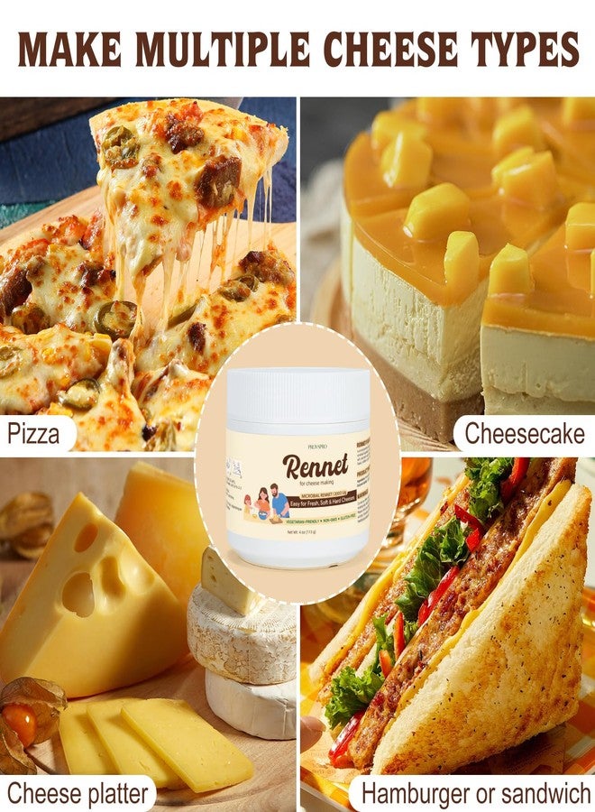 provspro Rennet for Cheese Making, Natural Coagulant for Mozzarella, Feta, Cheddar & More, cheese making supplies Suitable for all milk types at home, Easy to Use - 4 OZ - Image 4