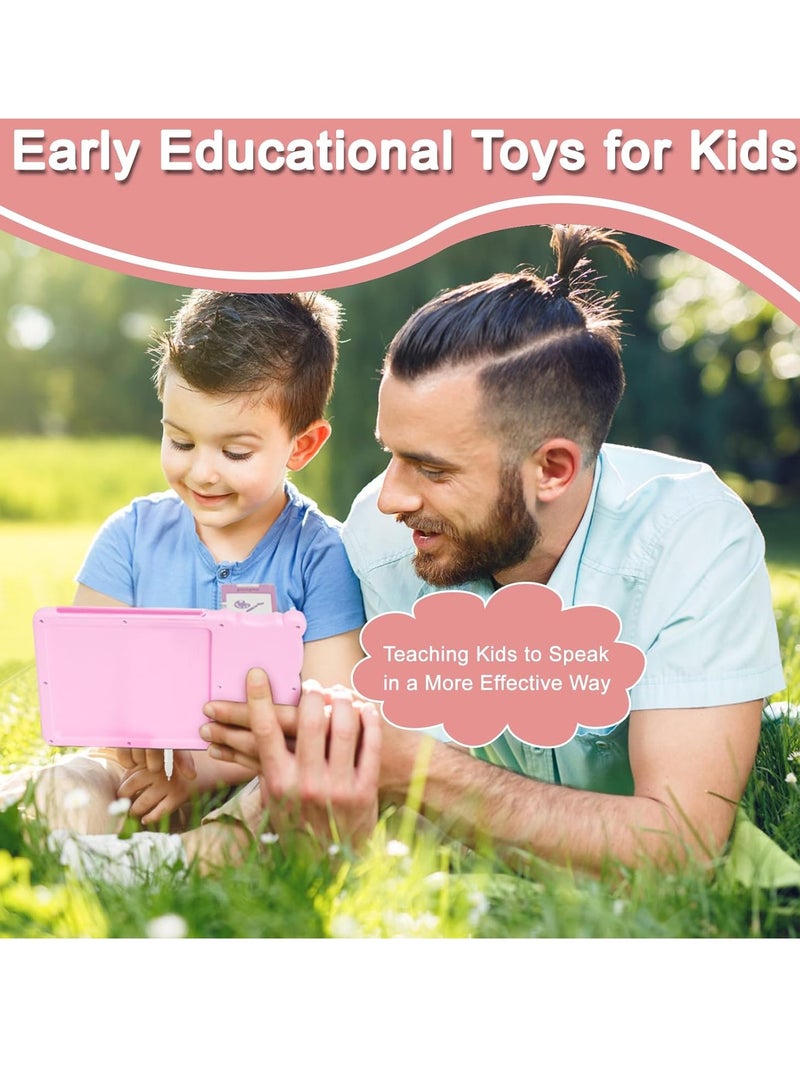ELTRAZONE Talking Flash Cards with 510 Sight Words, Toddler Toys Gifts for 3 4 5 6 Year Old Boys and Girls, Learning Educational Toys for Kids 5-7, LCD Writing Tablet for Kids (Pink) - Image 4