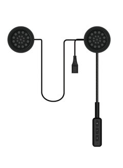 Helmet Bluetooth Headset Universal Wireless Motorcycle Bluetooth Intercom for Helmet with 5 Hours Playing time Speakers Hands-Free Music Call Control Mic Earphones