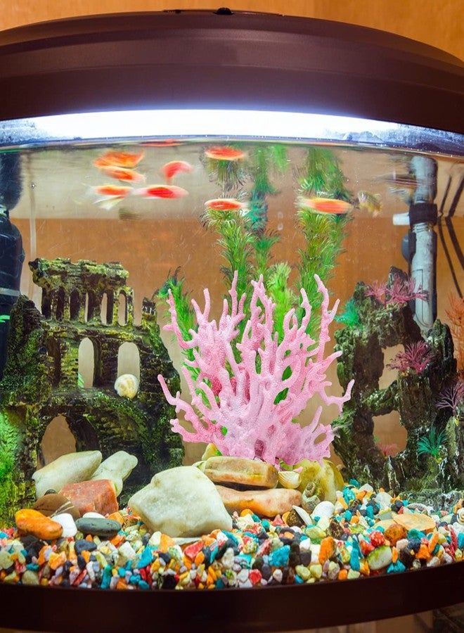 BLLREMIPSUR 2 PCS Aquarium Coral Ornament, Blue Pink Coral Reef Decor, Artificial Plants Fish Tank Decorations - Image 4