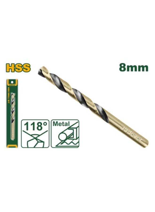 Jadever Jadever HSS Drill Bit 8mm JDTD1K08 - Image 1