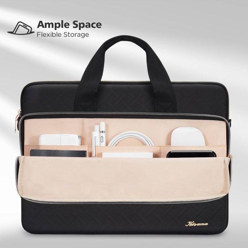 KIZUNA Laptop Sleeve Case 14 Inch Computer Shoulder Bag for 15" MacBook air M3 2024/Lenovo Flex 14/IdeaPad Flex 5/15.4 MacBook Pro/HP EliteBook 840 G5/Dell Latitude/14 Lenovo IdeaPad 3i Gen 6 - Image 2