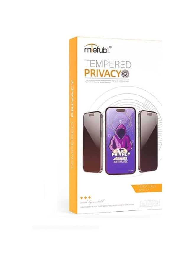 Mietubl Privacy Screen Protector For iPhone 11 Pro Max , Anti-Spy,  9H Hardness, Anti-Fingerprint, Scratch Resistant, Easy Installation - iPhone 11 Pro Max Tempered Privacy